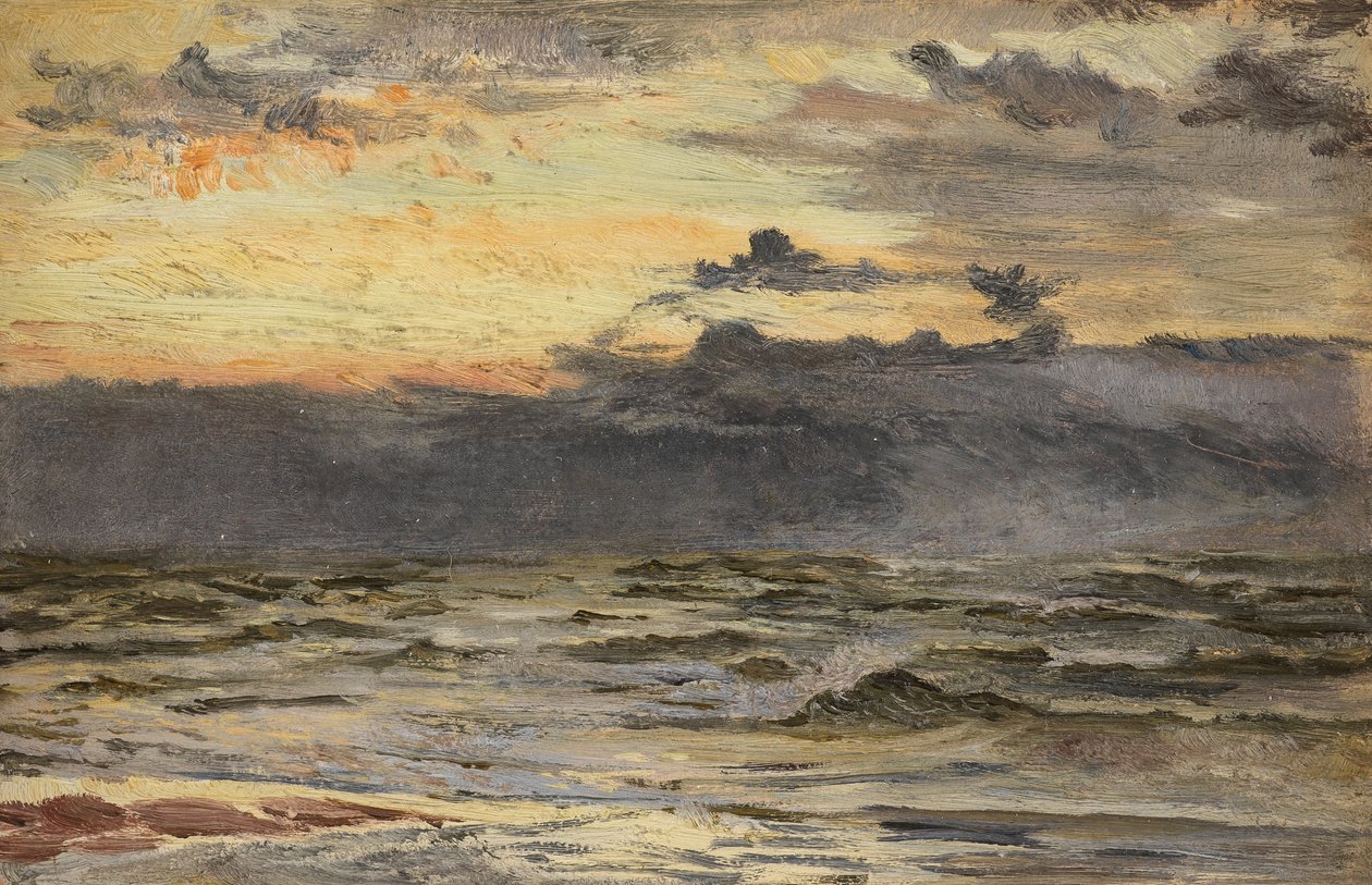 Studie für Der Strand nach einem Sturm von William Lionel Wyllie