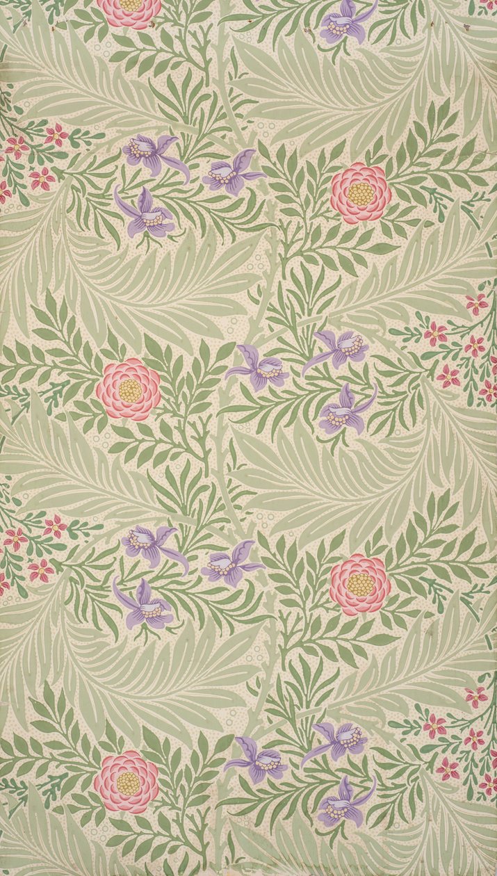 Rittersporn. Tapete, 1874 von William Morris