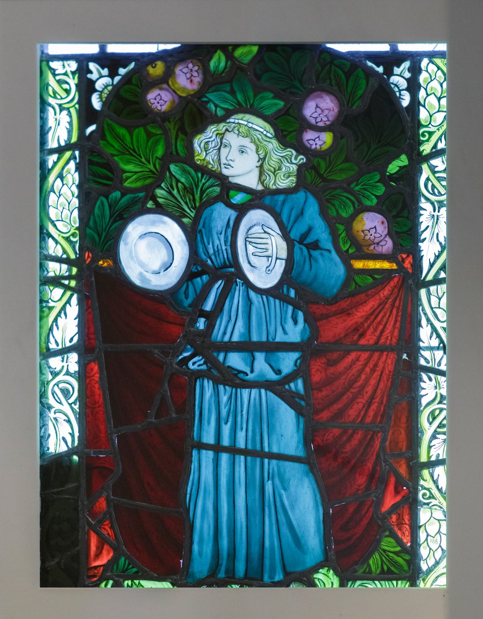 Minnesänger mit Zimbeln, entworfen von William Morris von William Morris