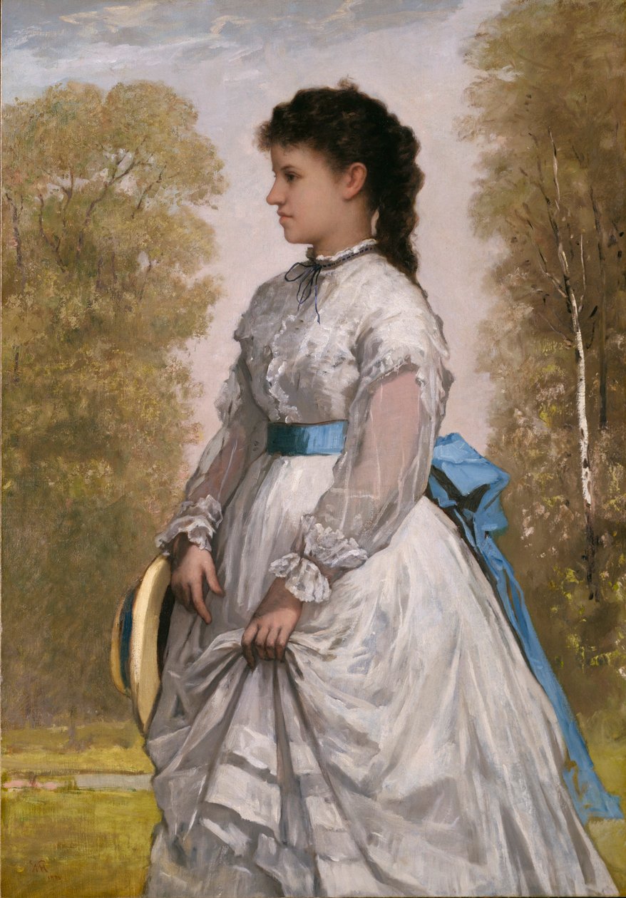 Porträt von Agnes Elizabeth Claflin von William Morris Hunt