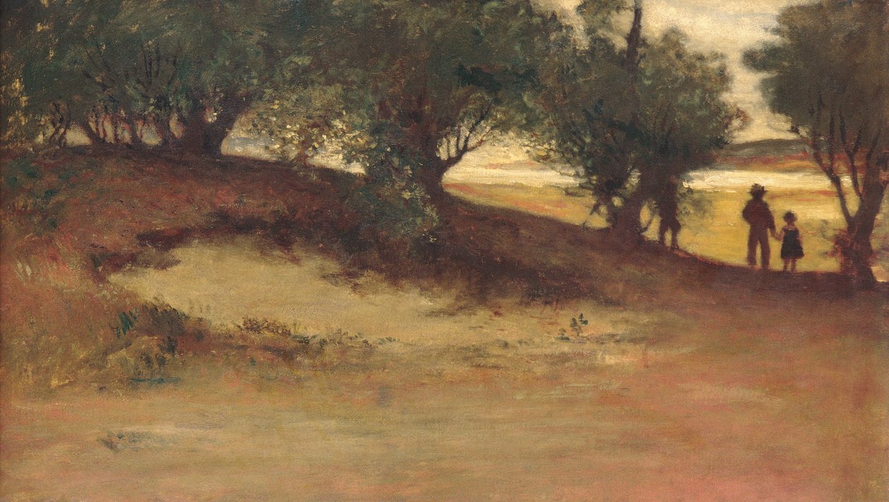 Sandbank mit Weiden, Magnolia von William Morris Hunt