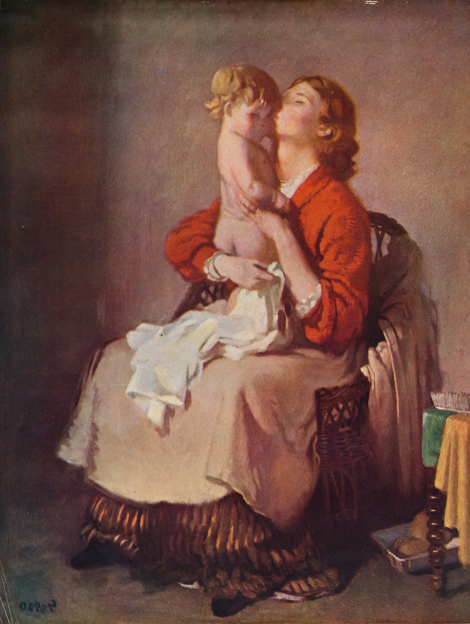 Lady Orpen und Kind, 1935 von William Newenham Montague Orpen
