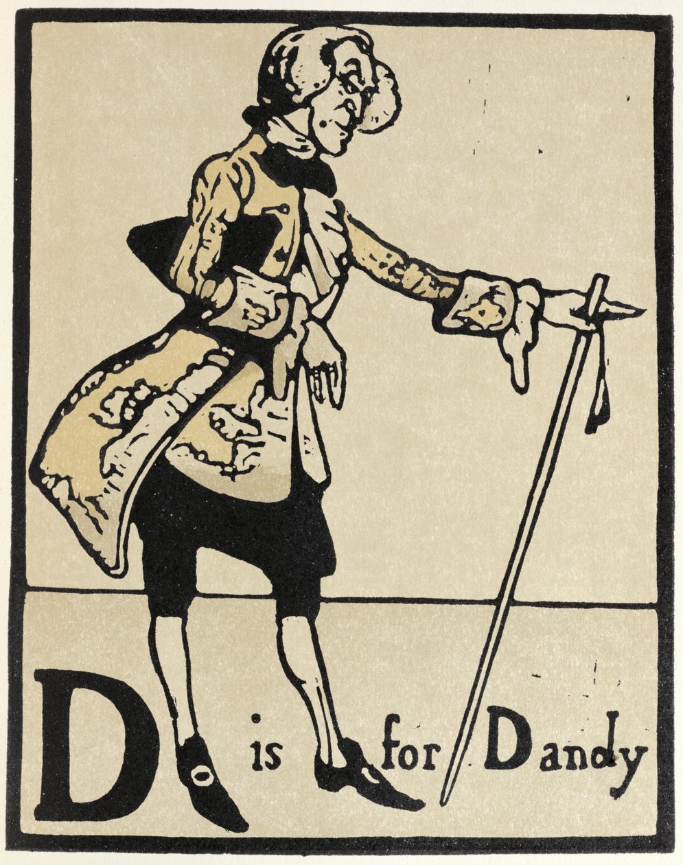 D ist für Dandy, Illustration aus 
