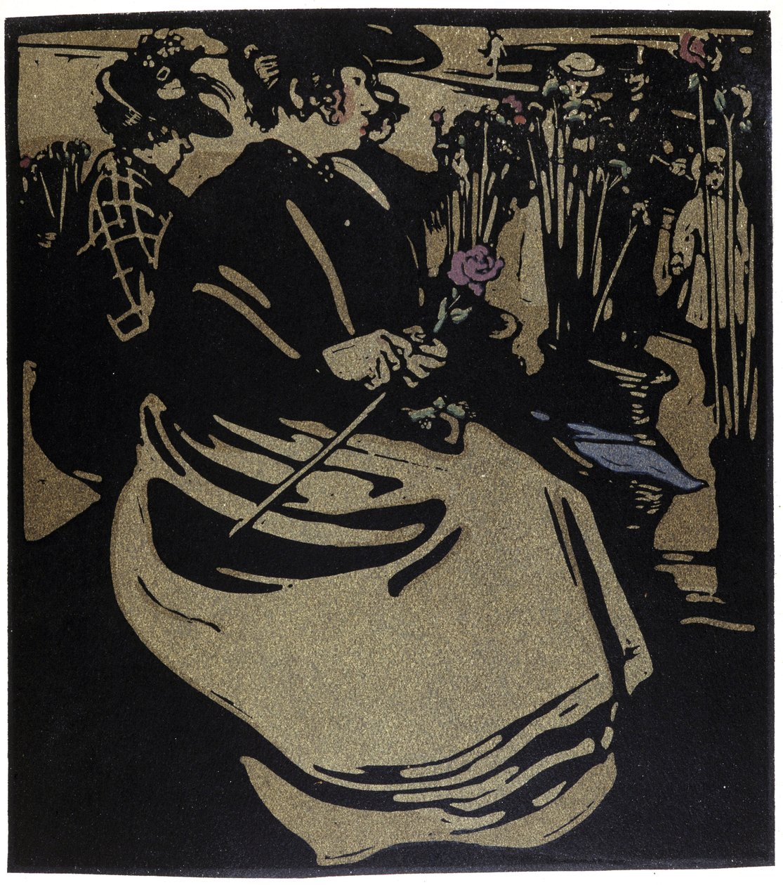 Blumenhändler, London in „Types of London“ von William Nicholson (1872-1949) von William Nicholson