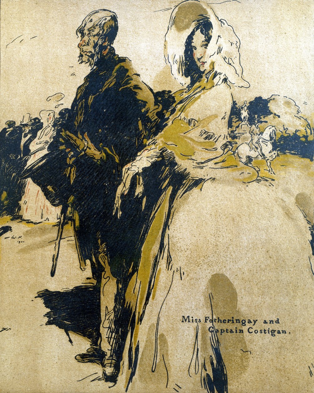 Miss Fotheringay und Captain Costigan, Illustration aus 