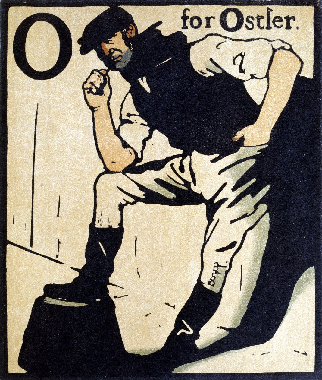 O steht für Stallknecht, Illustration aus 
