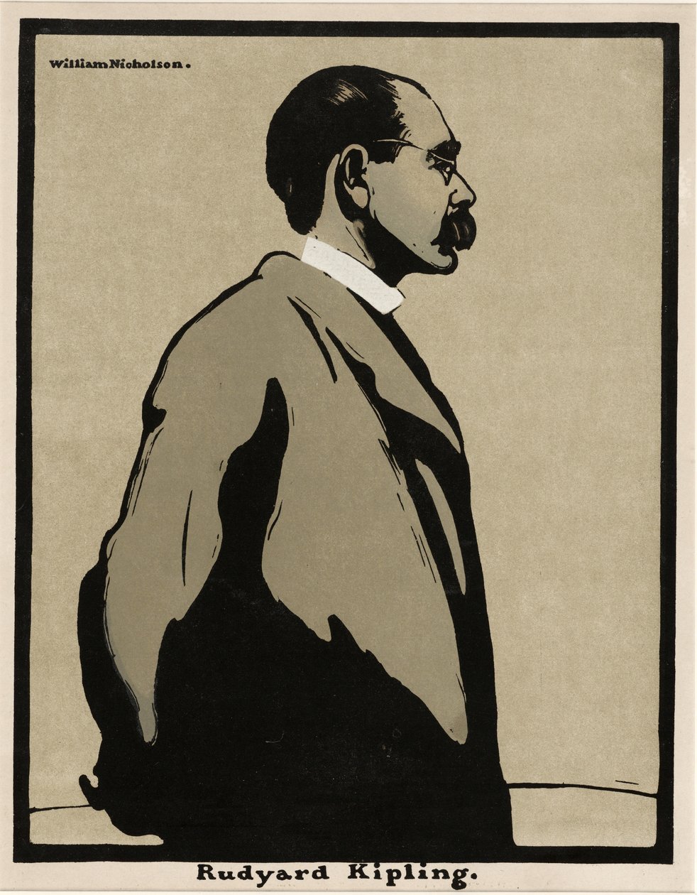 Rudyard Kipling (1865 - 1936), veröffentlicht 1899 von William Nicholson