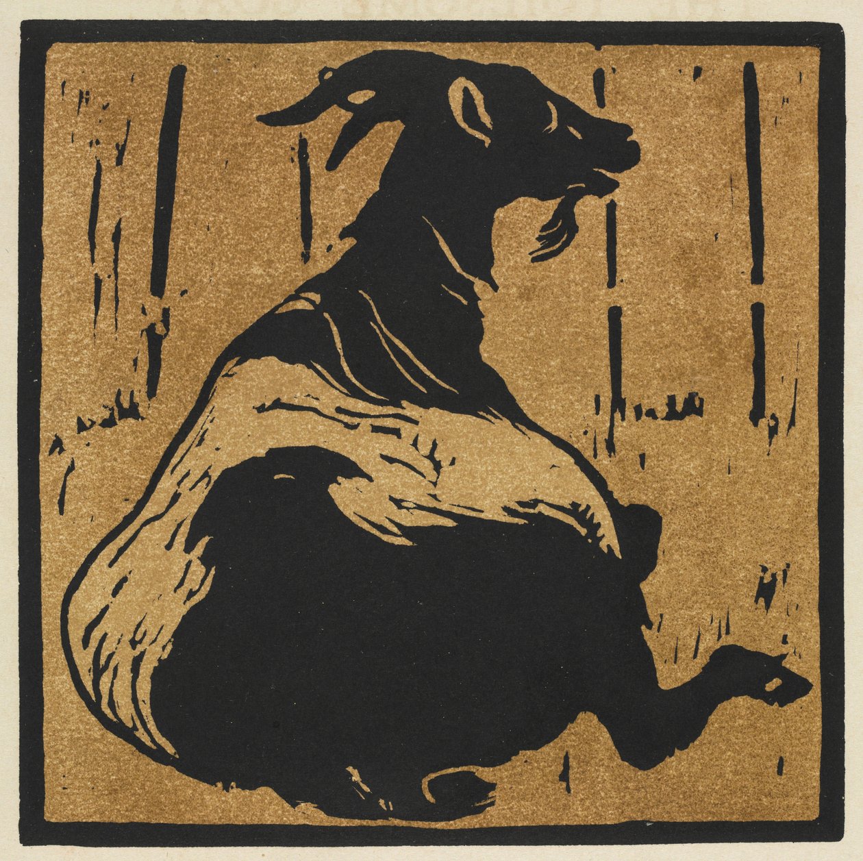 Das quadratische Buch der Tiere: Die mühsame Ziege von William Nicholson