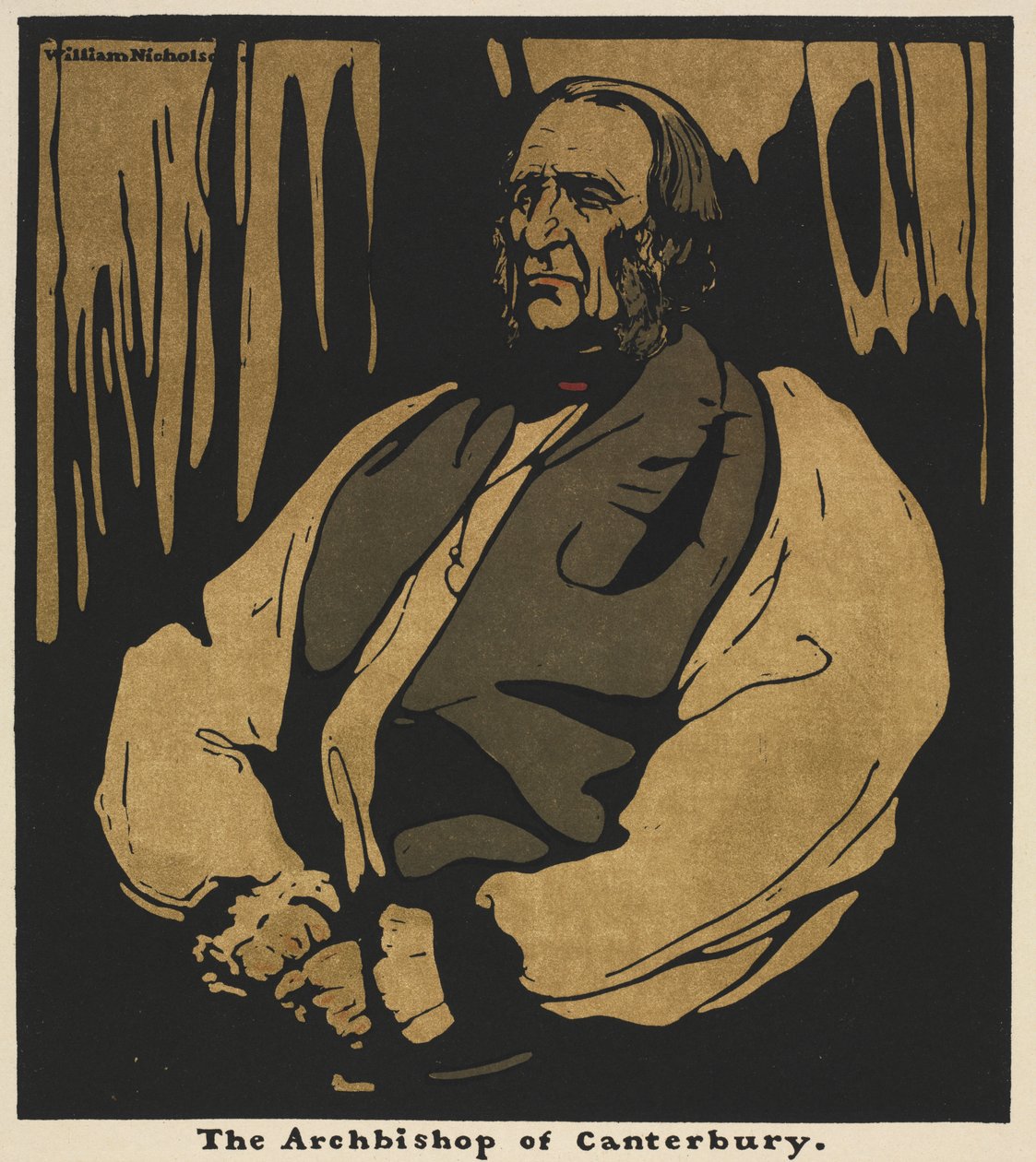 Zwölf Porträts: Der Erzbischof von Canterbury von William Nicholson