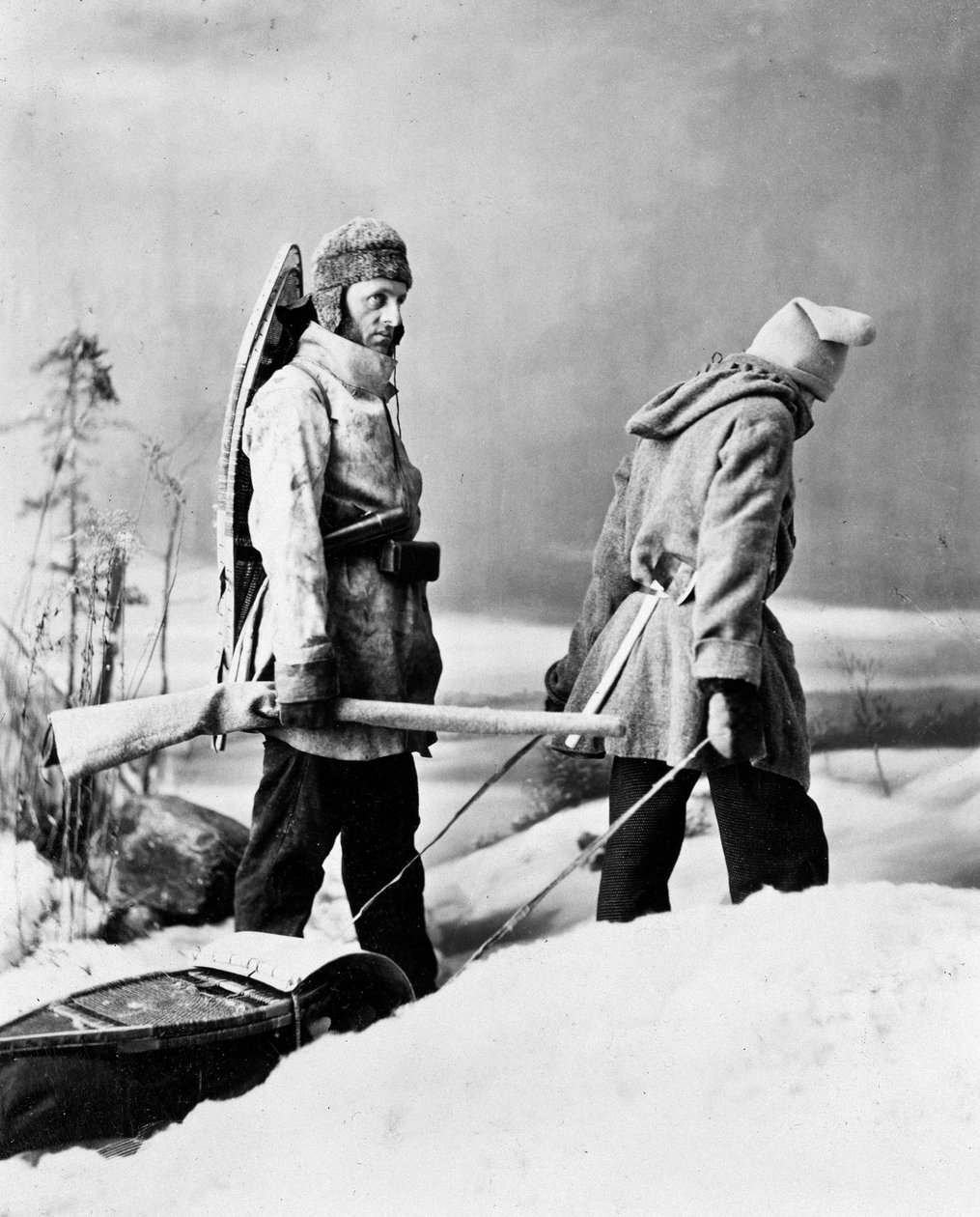 Leben des Trappers in Kanada, Foto von Nottman, ca. 1890 von William Notman