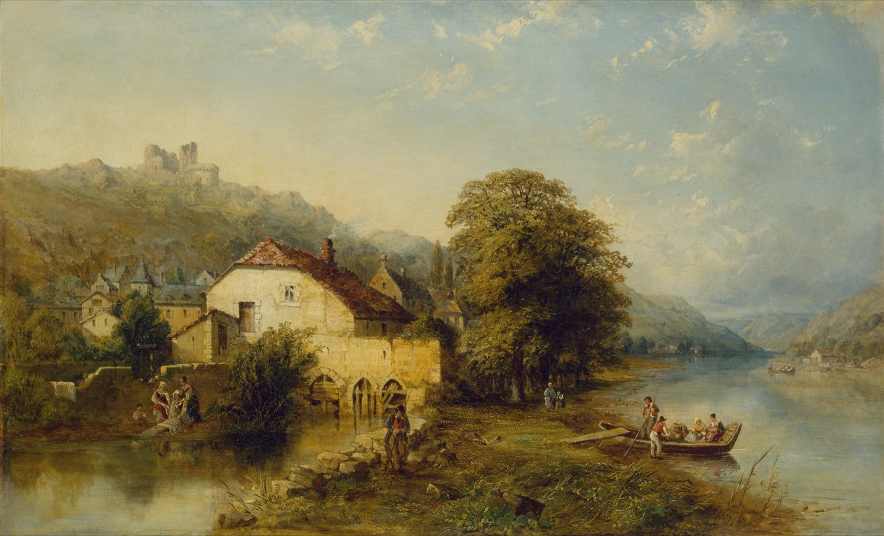Blick auf den Fluss Inn bei Schwaz, Tirol von William Oliver