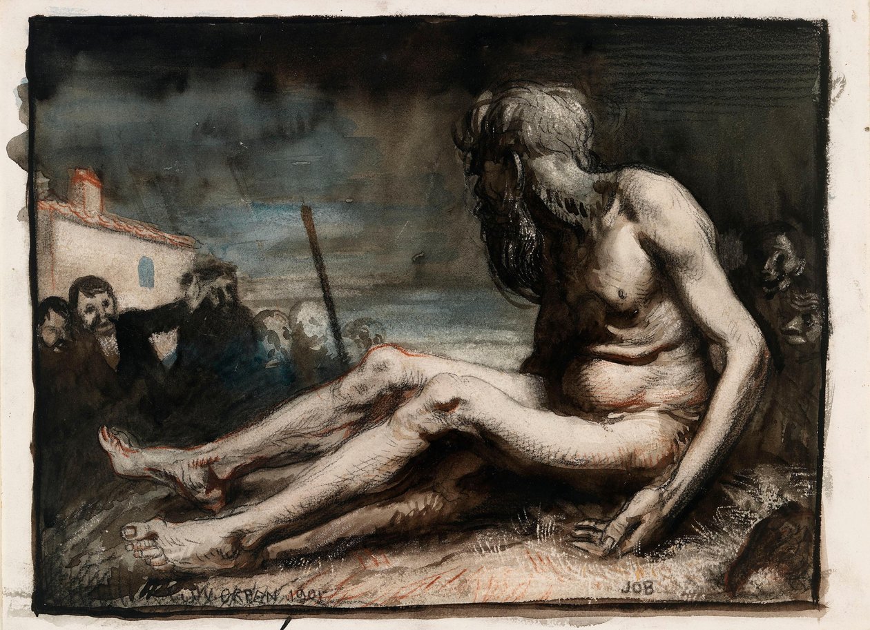 Hiob auf dem Misthaufen von William Orpen