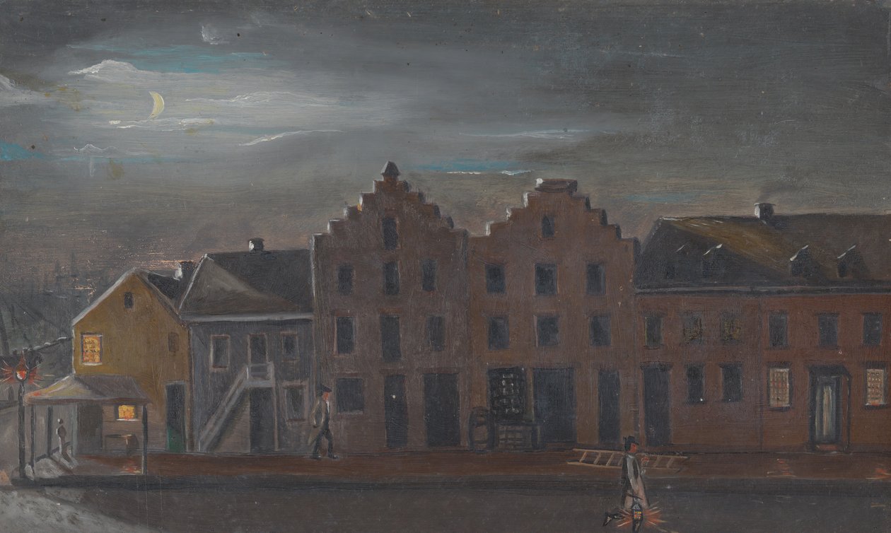 Der Lampenanzünder, 1870er Jahre von William P. Chappel