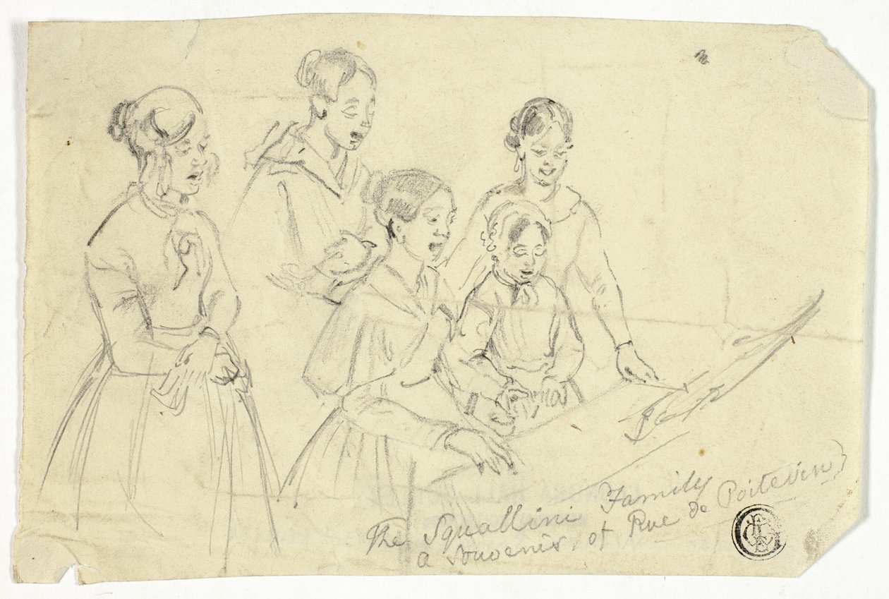 Die Familie Squallini: Ein Souvenir der Rue de Poitevin von William Parrott