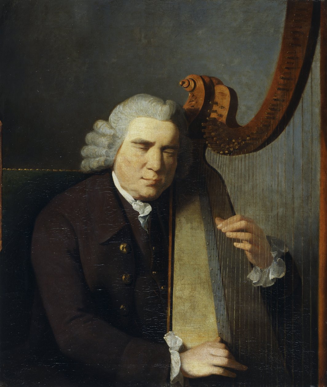 Der blinde Harfenist, John Parry von William Parry