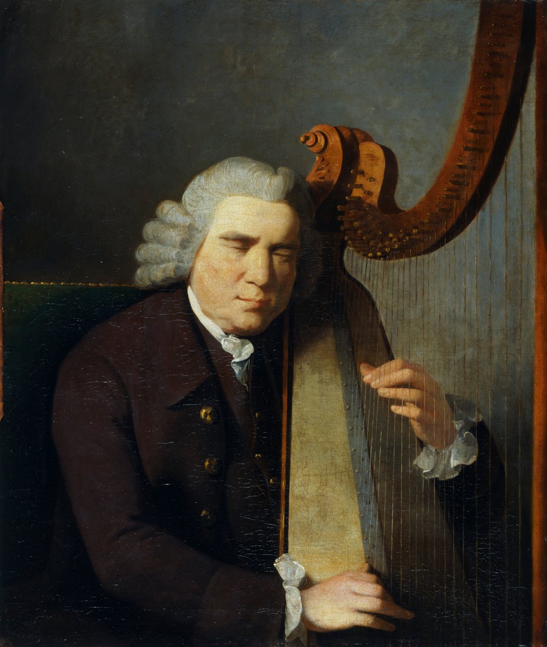 Der blinde Harfenist, John Parry, 1710-1782, 1775-91 von William Parry