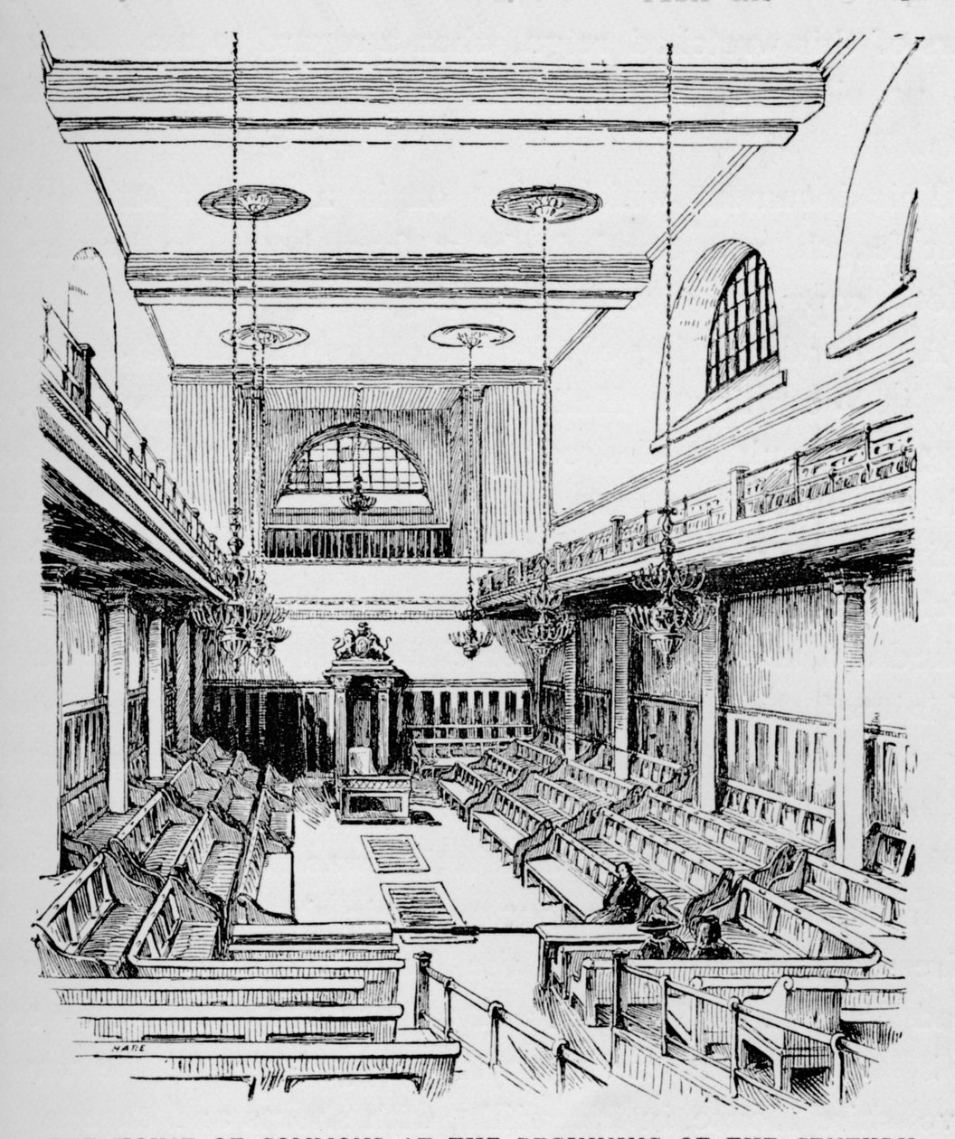 Das Unterhaus zu Beginn des Jahrhunderts, ca. 1897 von William Patten