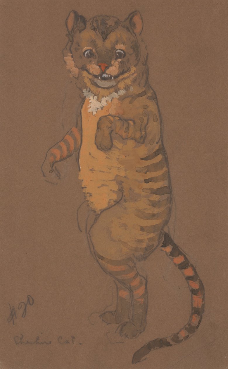 Cheshire-Katze Kostümentwurf für Alice im Wunderland, 1915 von William Penhallow Henderson