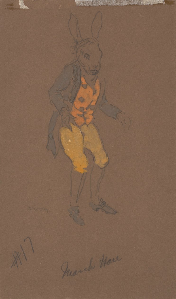 Märzhase (Kostümentwurf für Alice im Wunderland, 1915) von William Penhallow Henderson