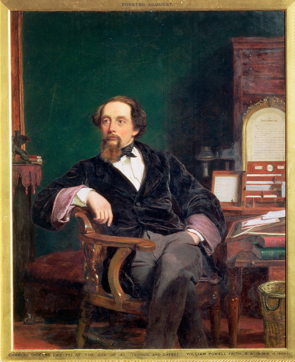 Charles Dickens, englischer Romanautor, 19. Jahrhundert von William Powell Frith
