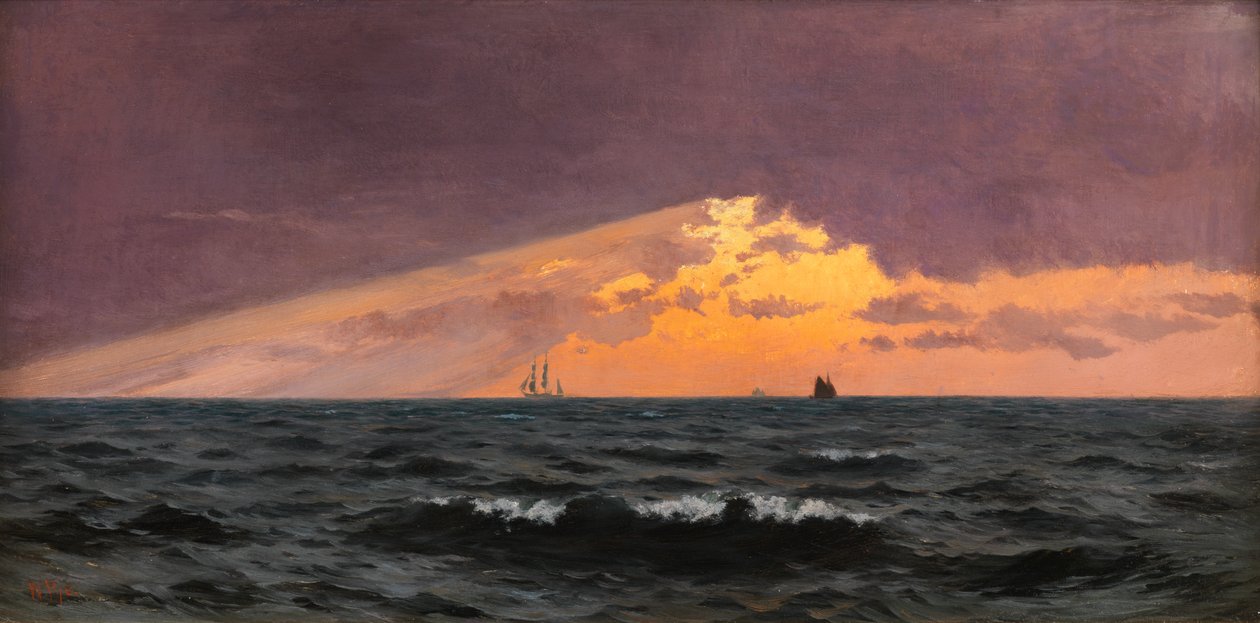 Vor Sonnenuntergang, Sturm zieht auf von William Pye