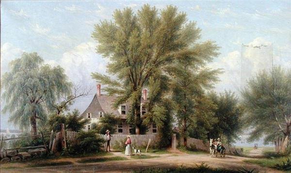 Lent-Rapalye-Haus, Bowery Bay, Queens, New York City von William Rickarby Miller