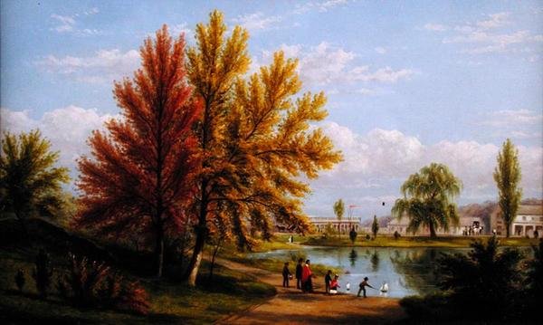 Der Obere See, Central Park, New York City von William Rickarby Miller