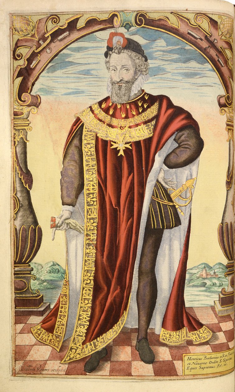 Heinrich IV. von Frankreich, aus Honor Military, and Civill, William Segar, veröffentlicht von Robert Barker, London, 1602 von William Rogers