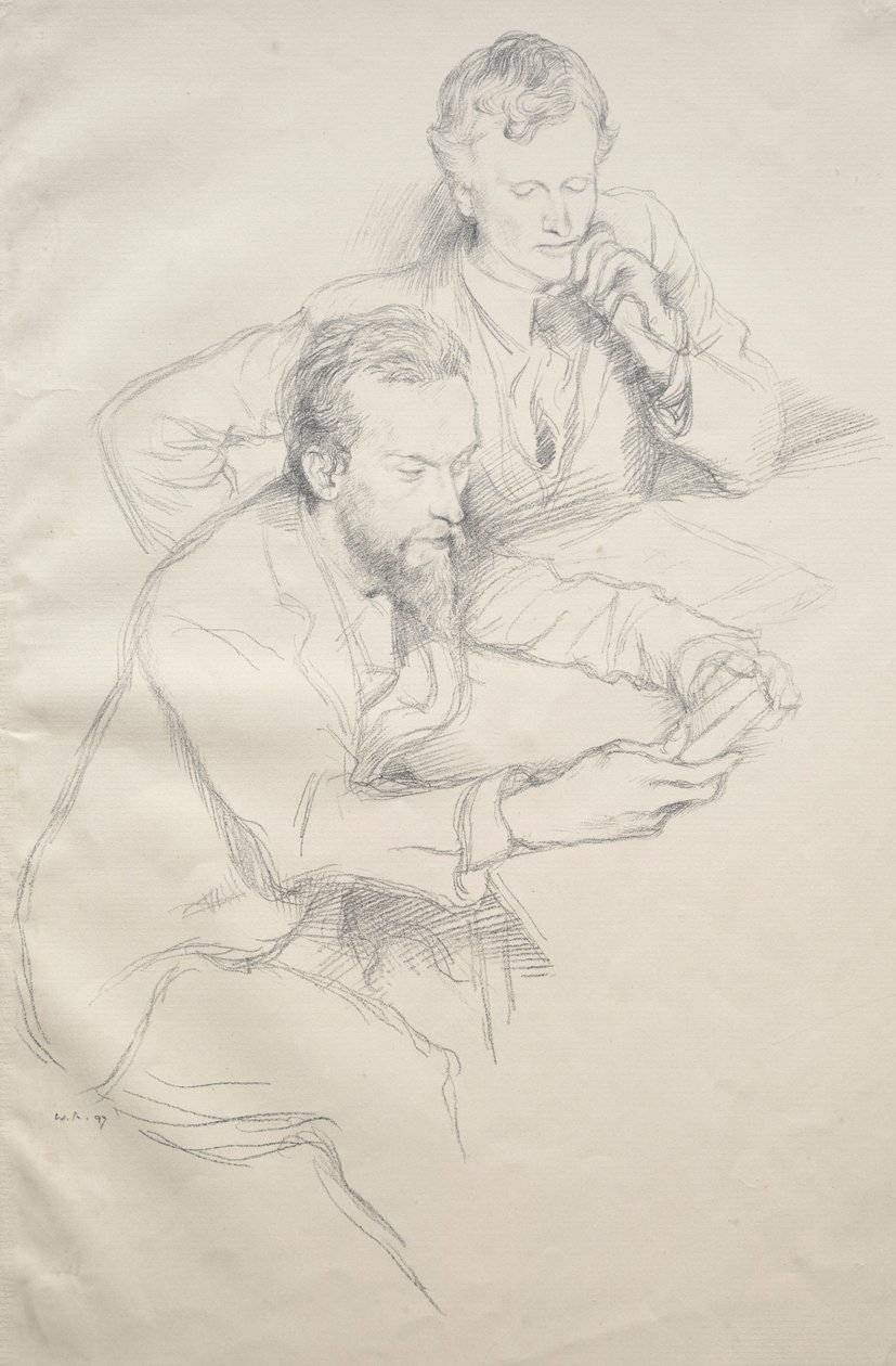 Ricketts und Shannon, 1897 von William Rothenstein