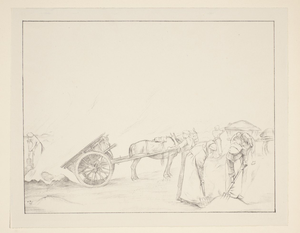 Verbrennen von Quecken von William Rothenstein