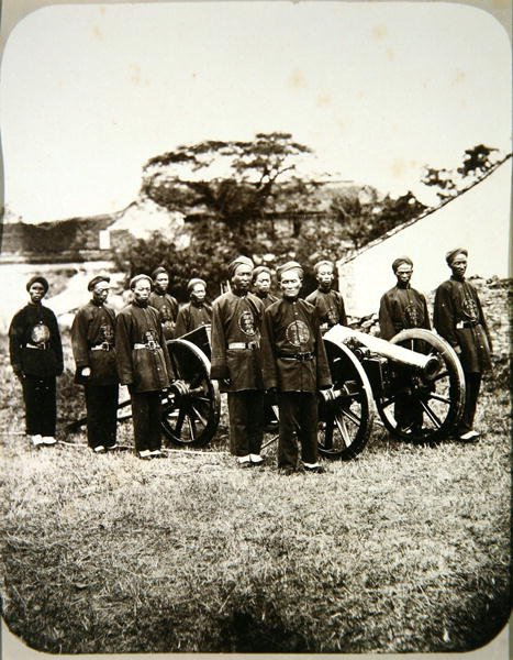 Chinesische Soldaten, ca.1875 von William Saunders