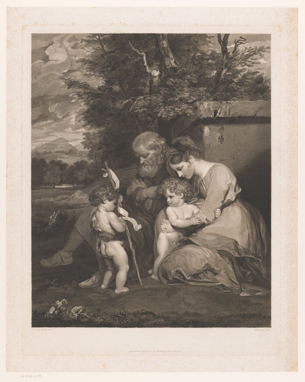 Heilige Familie mit Johannes dem Täufer als Kind von William Sharp
