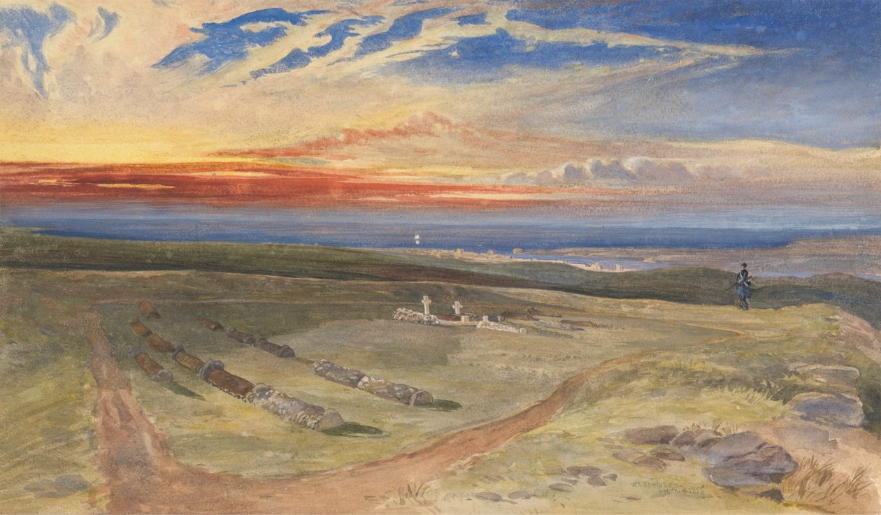 Gräber der Offiziere in der Festung auf Cathcart