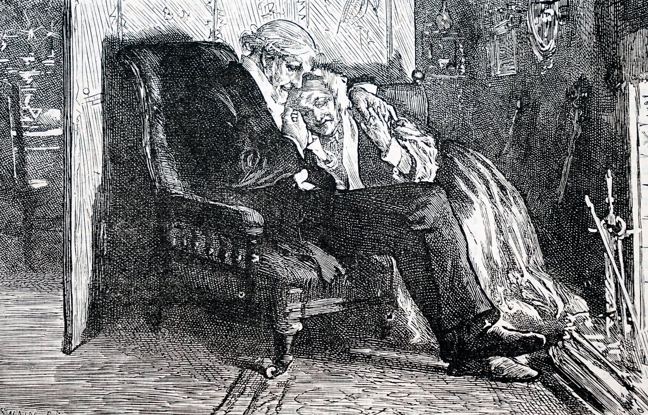 Ein älteres Paar (1880) (Gravur) von William Small