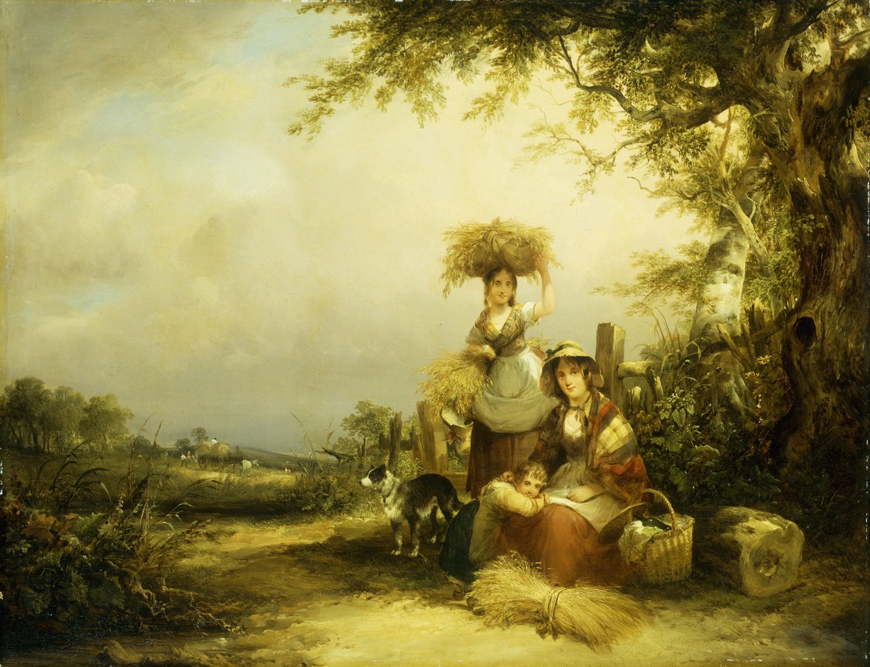 Die Nachleserinnen - Shirley, Hants von William Snr. Shayer