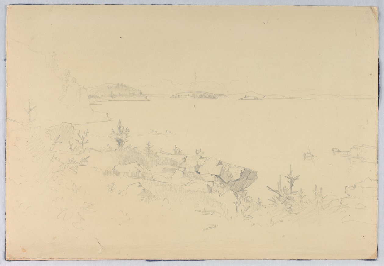 Studie einer Meereslandschaft. Porcupine Islands, Bar Harbor, ME von William Stanley Haseltine