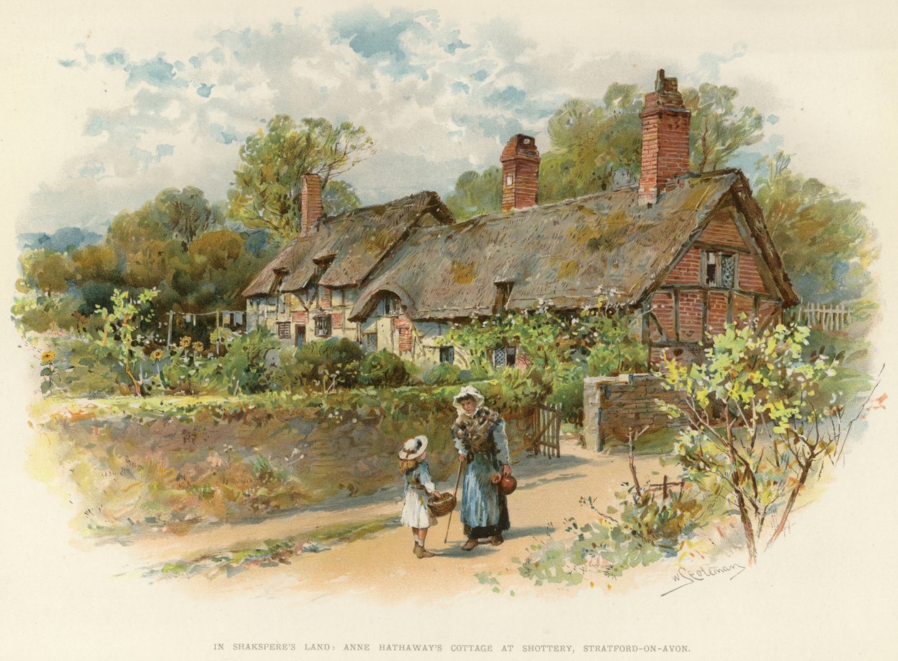 Anne Hathaways Cottage in Shottery von William Stephen Coleman