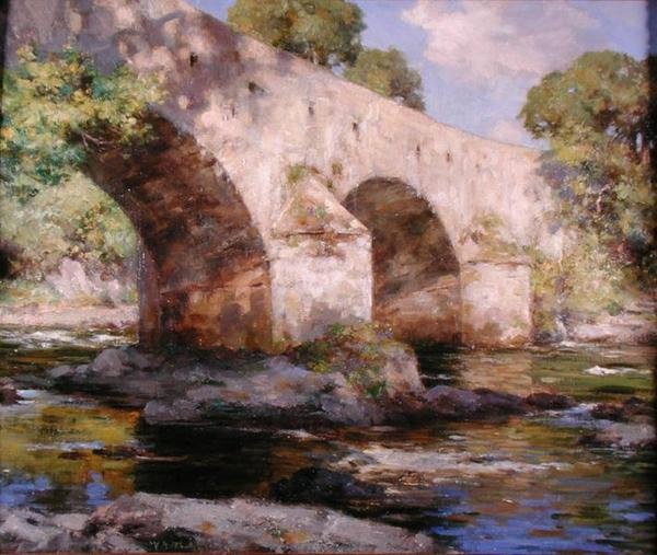 Brücke von Dee, Galloway, Sommer von William Stewart MacGeorge