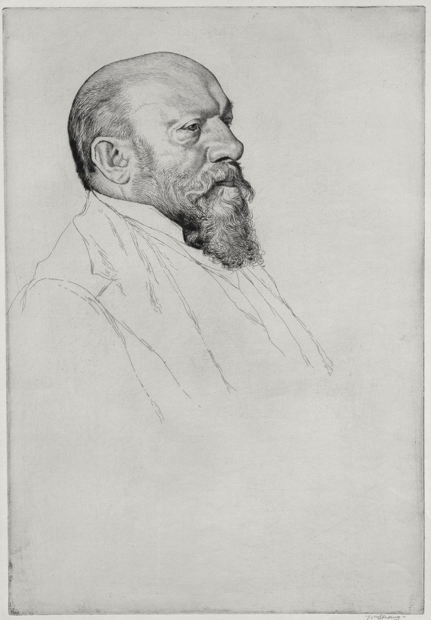 Porträt von Hans Richter (1843-1916), ungarischer Dirigent von William Strang