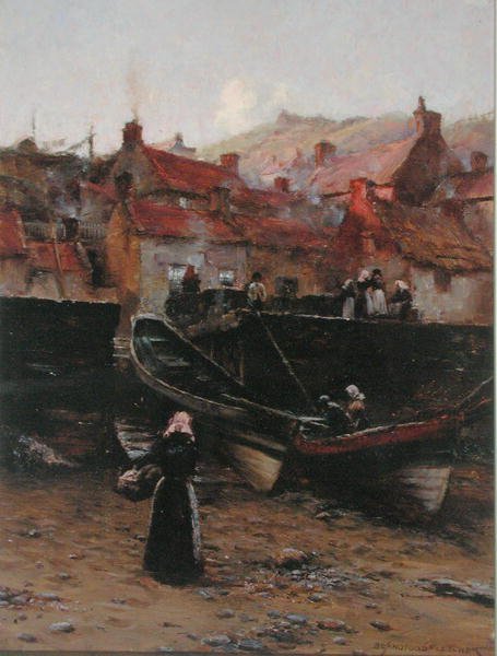Kai in Staithes, Yorkshire von William Teulon Blandford Fletcher