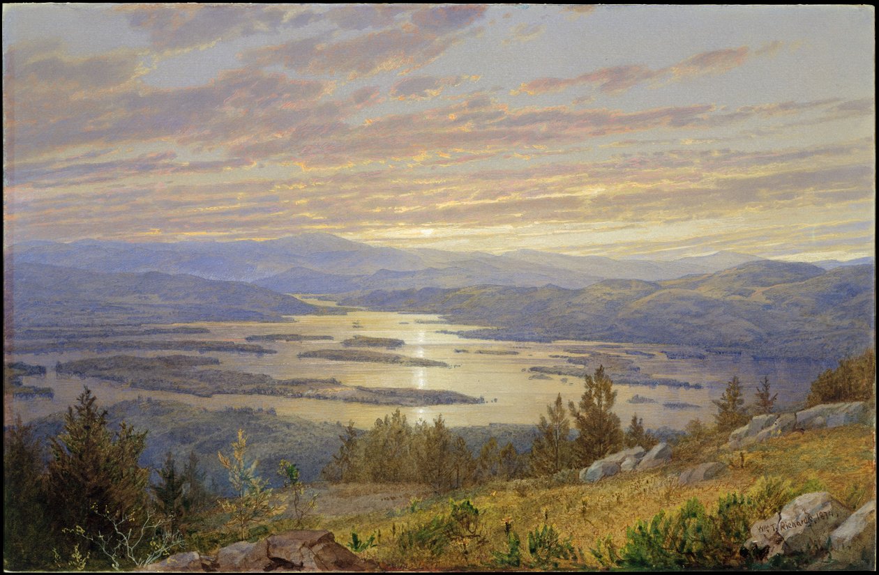 Lake Squam vom Red Hill von William Trost Richards