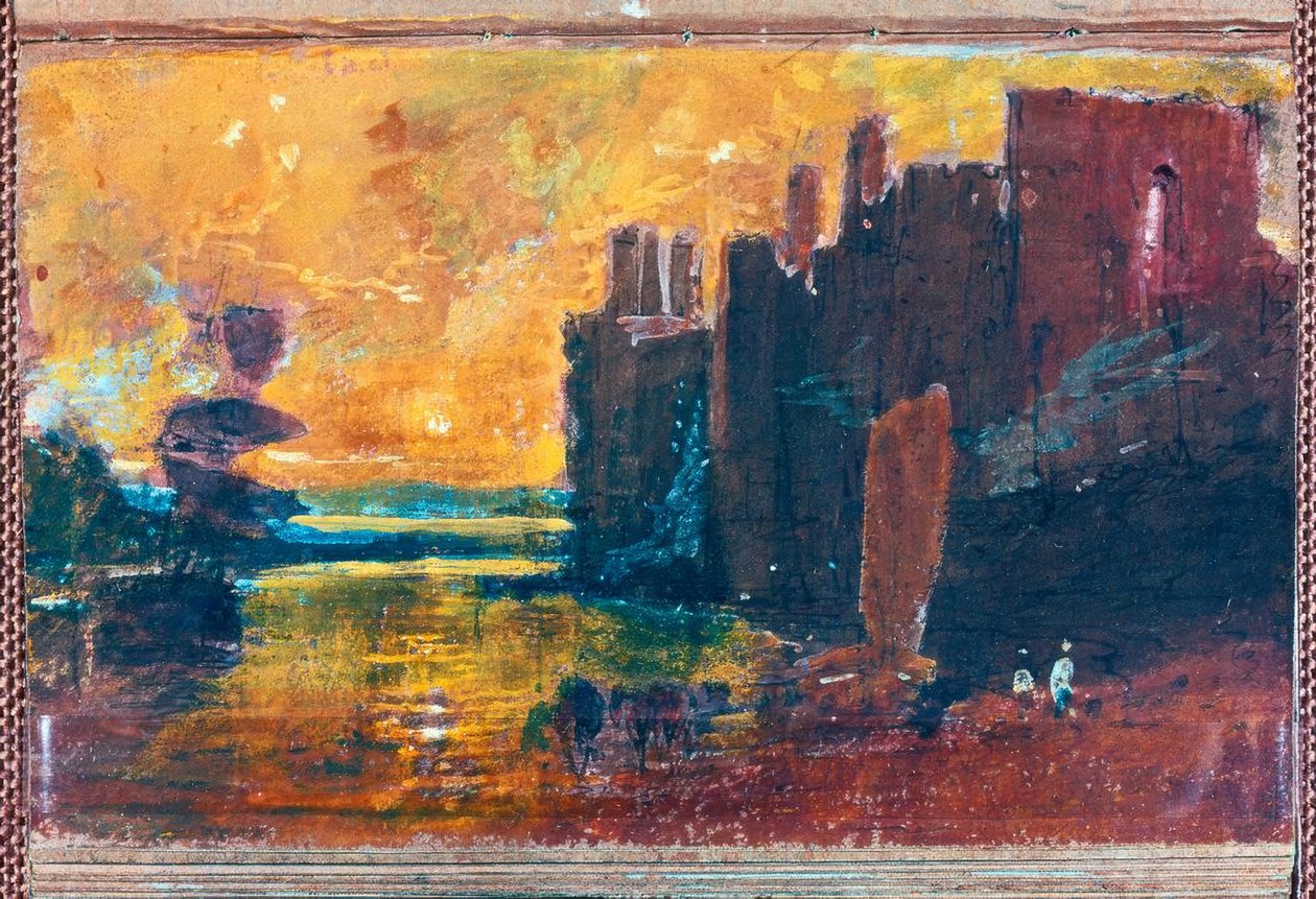 Schloss Caernarven bei Sonnenaufgang von Joseph Mallord William Turner