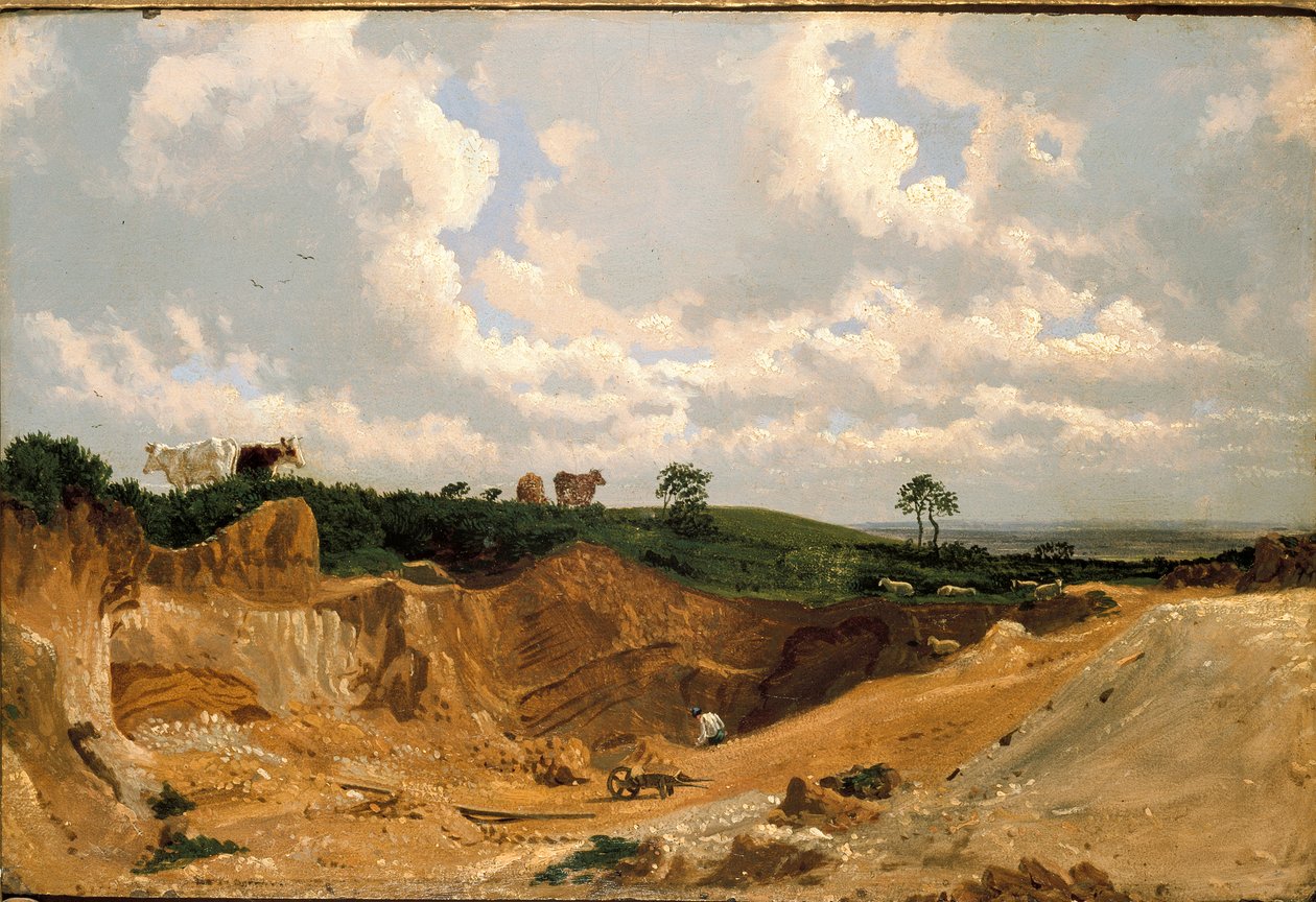 Kiesgrube auf dem Shotover Hill, in der Nähe von Oxford von Joseph Mallord William Turner