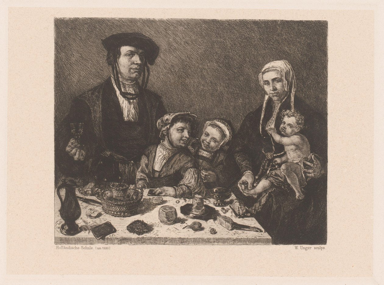 Porträt von Pieter Jan Foppesz. und Alijdt van Beresteyn mit ihren Kindern von William Unger