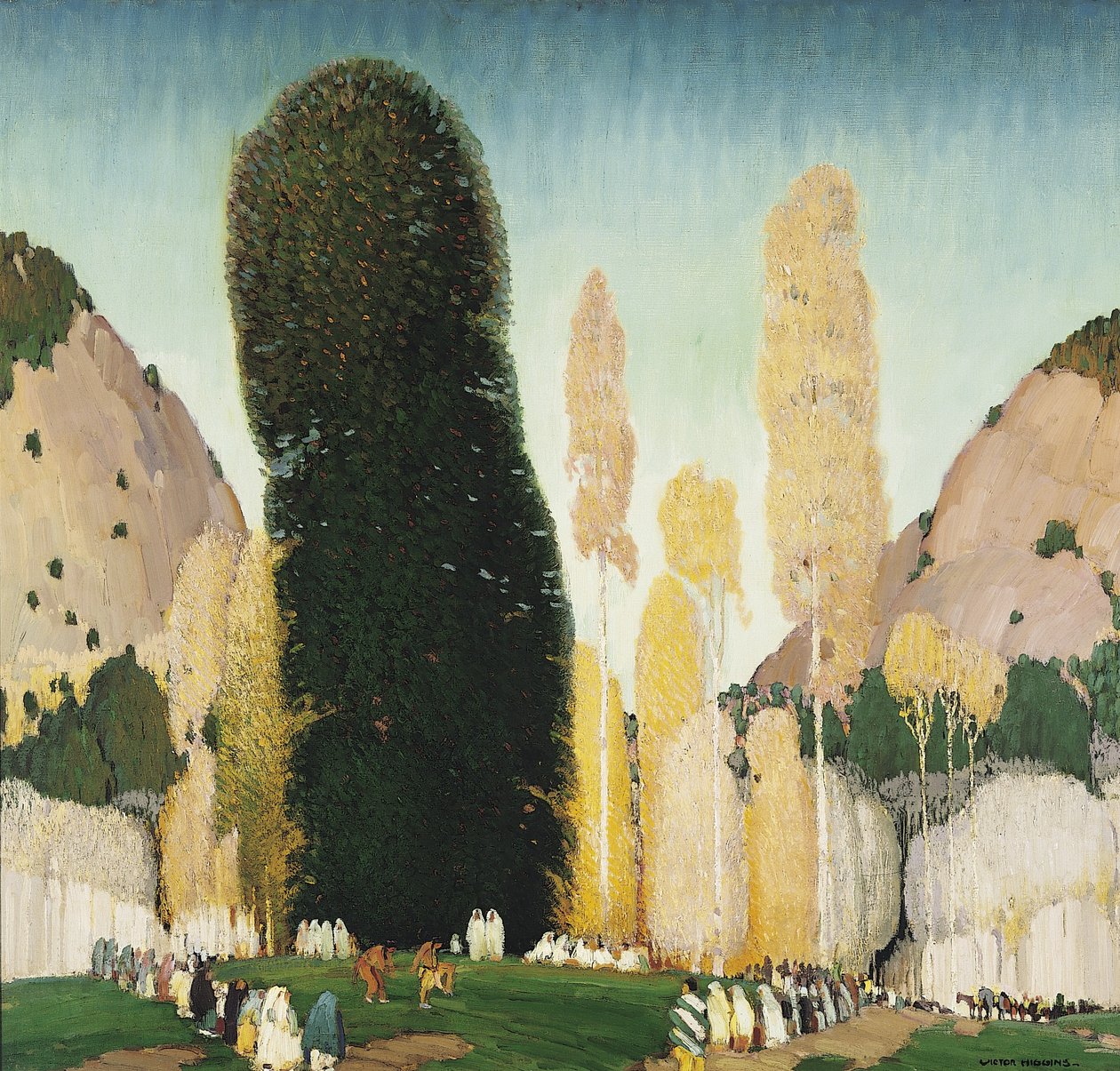 Eine Bergzeremonie, ca. 1930 von William Victor Higgins