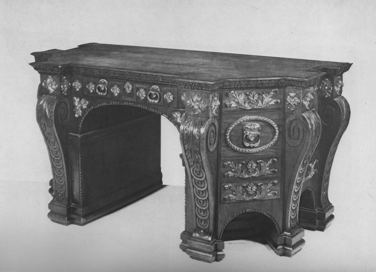 Eines von einem Paar George II Bibliothekstische von William Vile