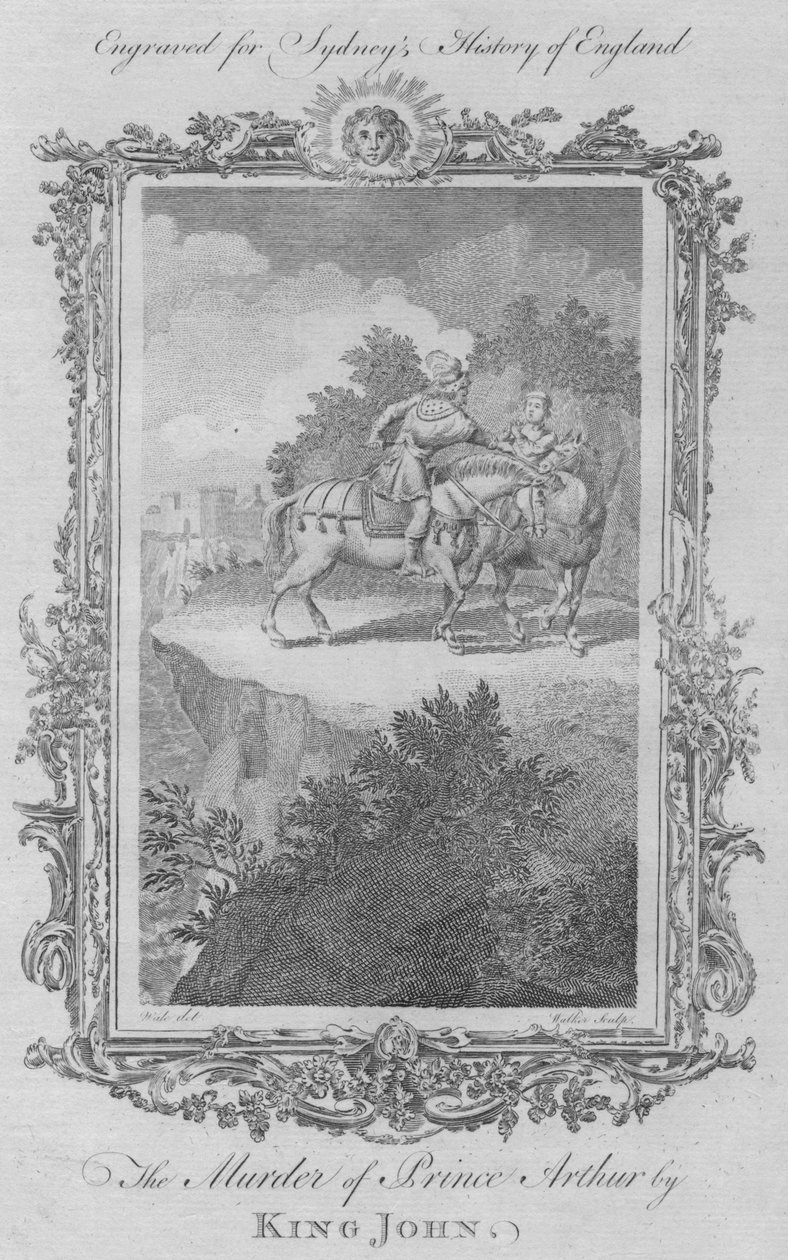 Der Mord an Prinz Arthur durch König John, 1773 von William Walker