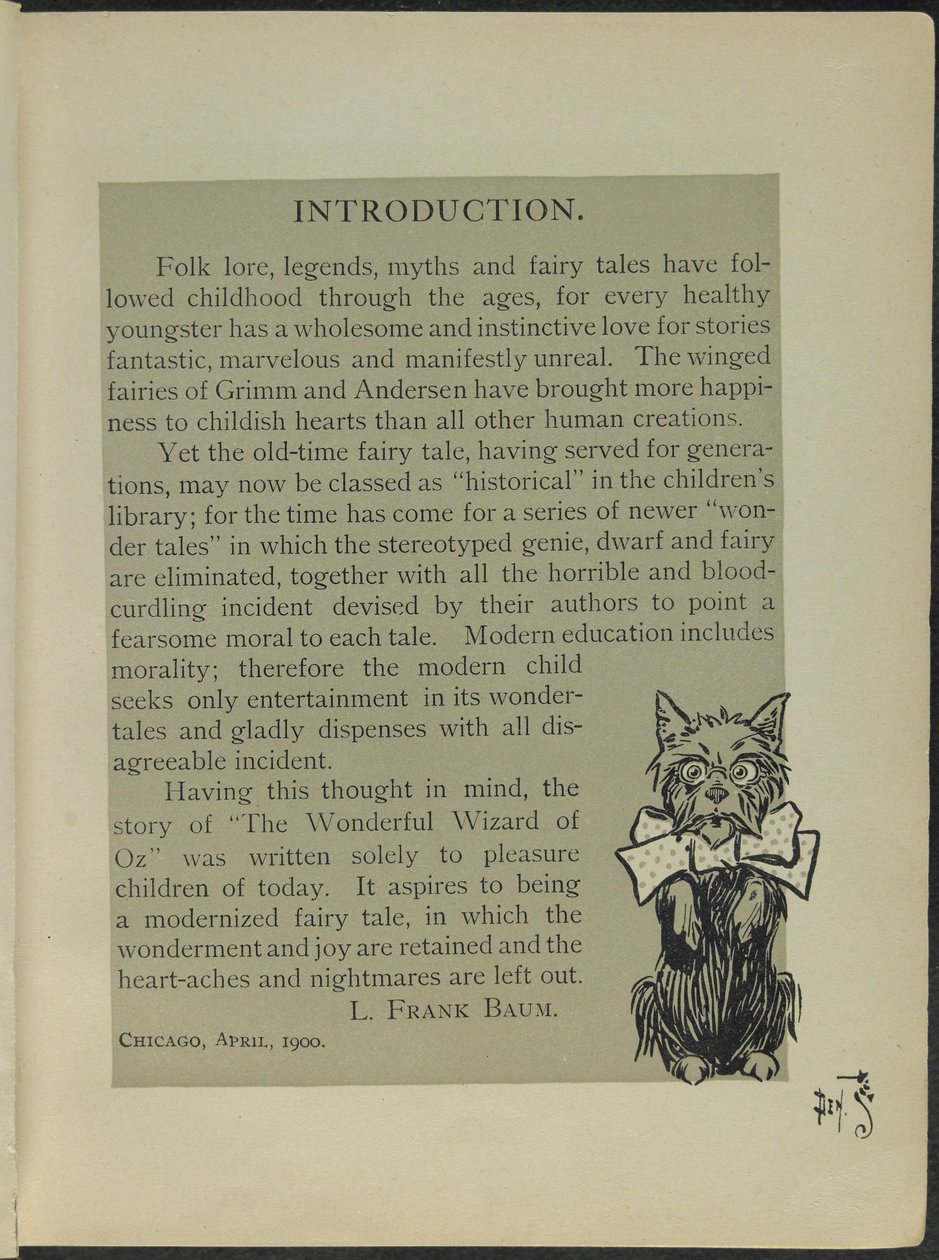 Illustration aus "Der wunderbare Zauberer von Oz" von Lyman Frank Baum von William Wallace Denslow