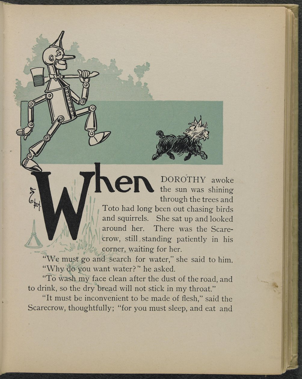 Illustration aus „Der wunderbare Zauberer von Oz“ von Lyman Frank Baum von William Wallace Denslow