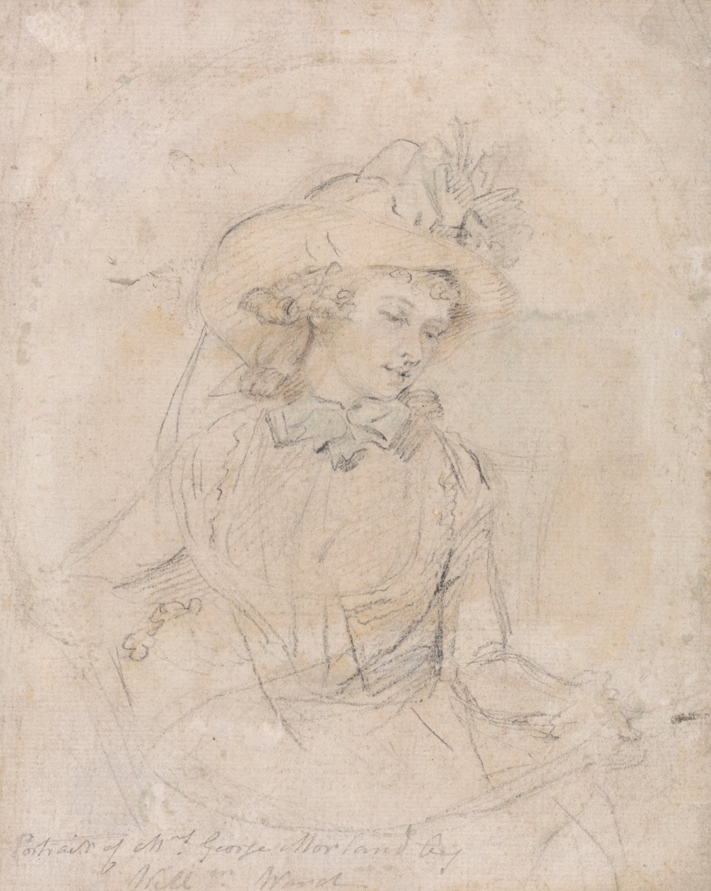 Porträtstudie von Mrs. George Morland von William Ward